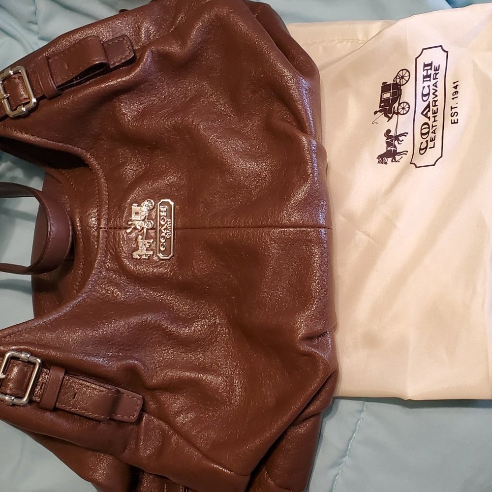 Coach Brown Leather Shoulder Bag